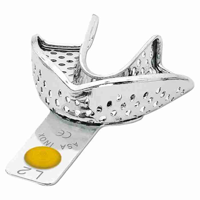 PORTAIMPRONTE INOX "PERMA-LOCK" FORATE - L2 - immagine 1