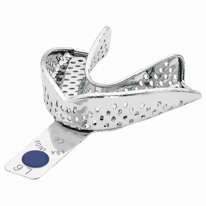 PORTAIMPRONTE INOX "PERMA-LOCK" FORATE - L6 - immagine 1