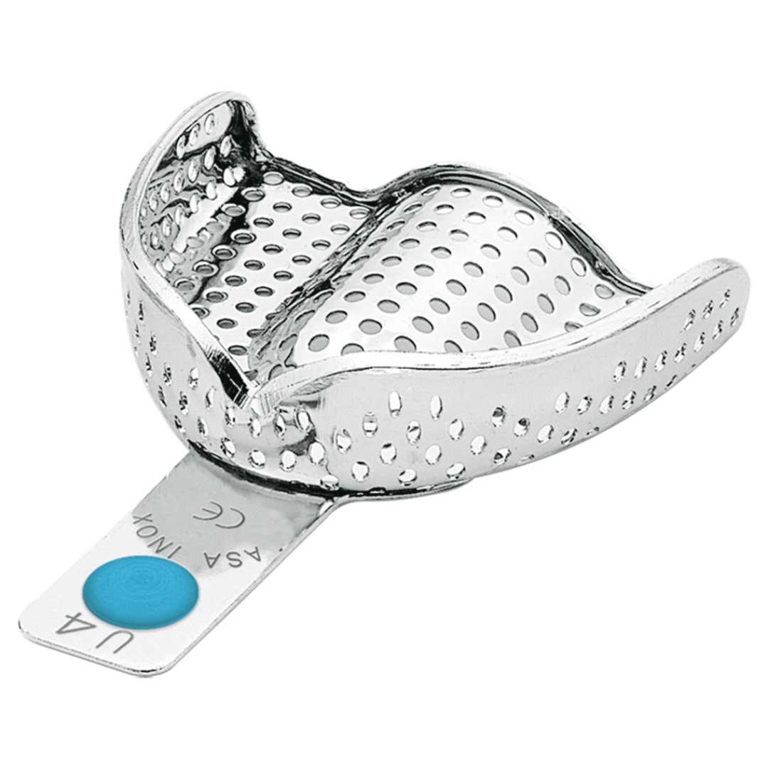 15538010 Asa Dental Portaimpronte Inox "Perma-Lock" Forate U4 - immagine 1