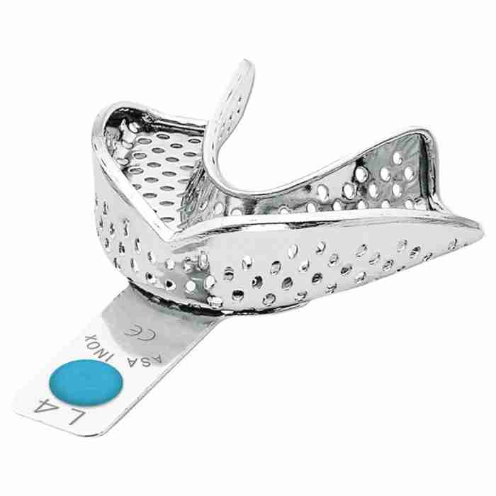 PORTAIMPRONTE INOX "PERMA-LOCK" FORATE - L4 - immagine 1