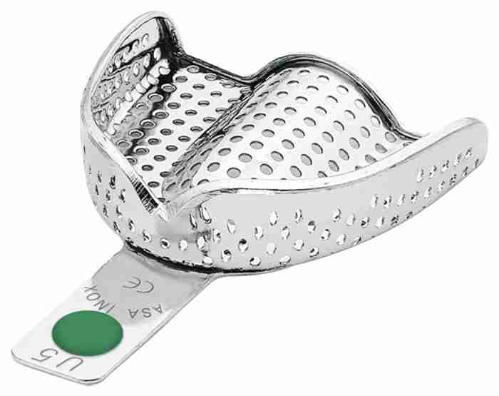 PORTAIMPRONTE INOX "PERMA-LOCK" FORATE - U5 - immagine 1