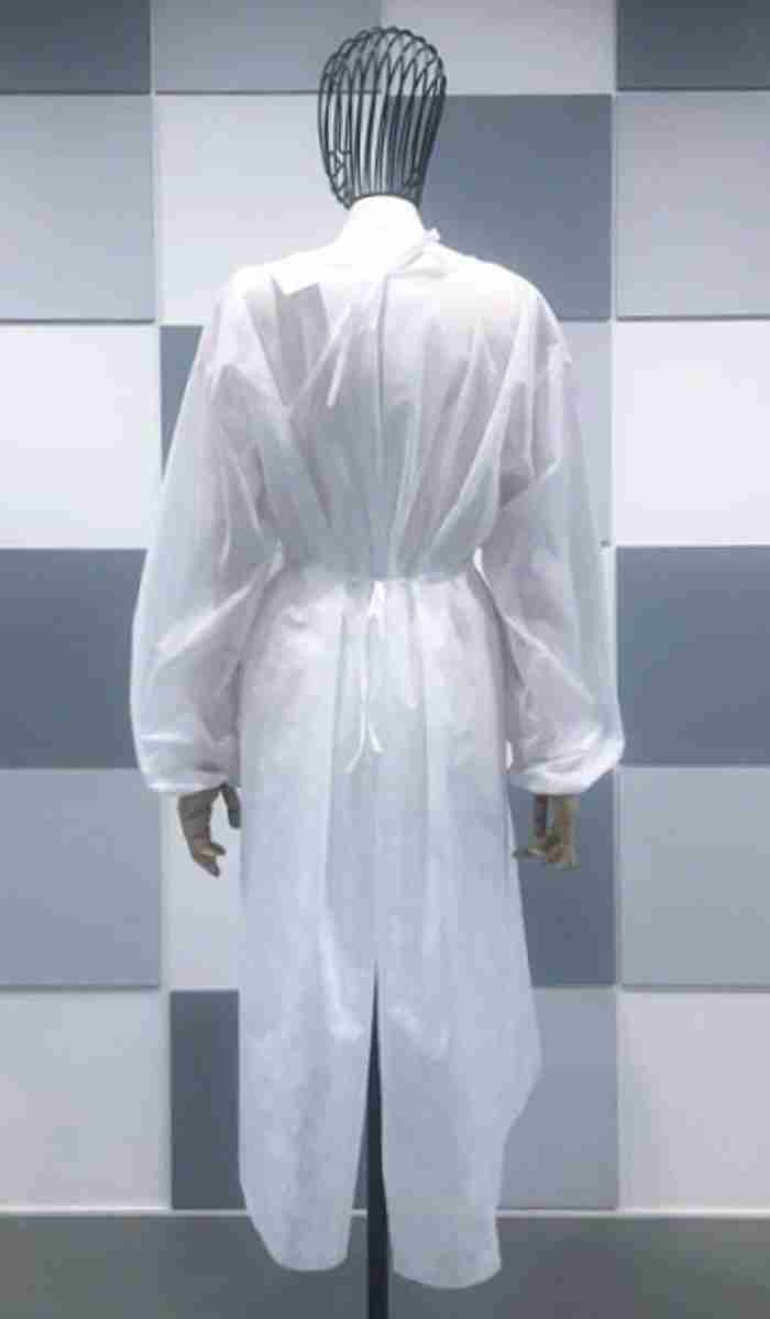Camice Monouso Bianco Tnt (Non Sterile) Idrorepellente - immagine 2