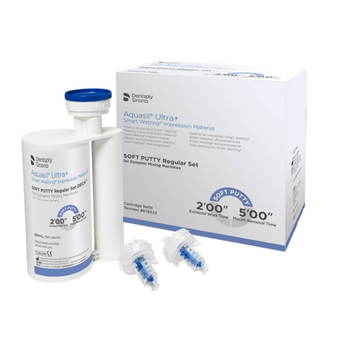 pa01-26285_41510000 Dentsply Aquasil Ultra+ Soft Putty Regular Set Deca 2x380ml - immagine 1