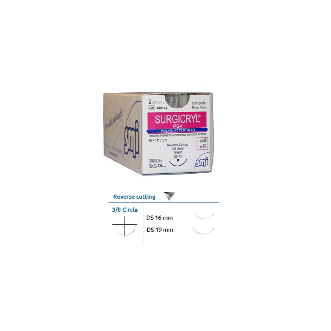 suture-surgicryl-rapid-4-0-hr17-1-2c SMI Suture Surgicryl Rapid Taperp. 1/2cerchio Hr17 75cm 12pz 4/0 - immagine 1