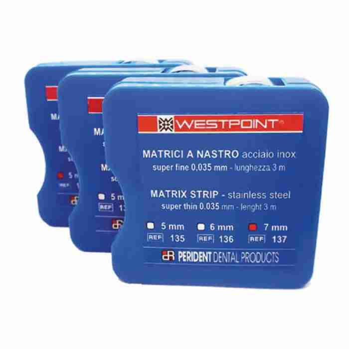 Westpoint Matrici Nastro Acciaio 0,03mm Dispenser 3m 5mm Xfine - immagine 1