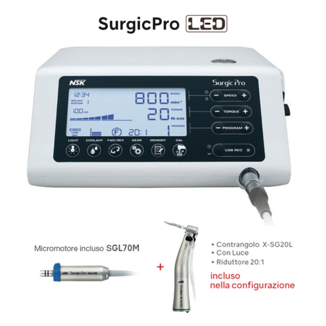 pa01-24430_Z10000 NSK Surgic Pro Led Optics Con Manipolo XSg20l 20:1 - immagine 1
