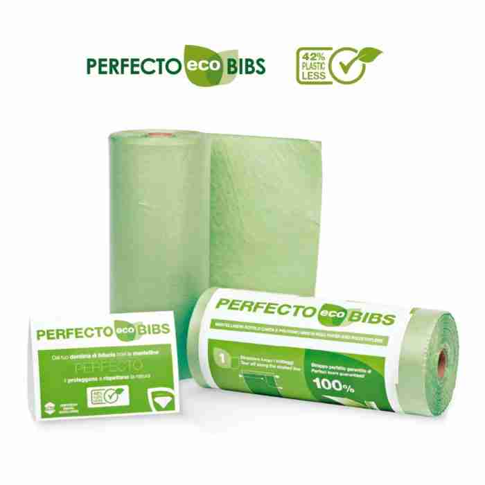 Perfecto Mantelline Eco Bibs Verdi 80 strappi - immagine 1