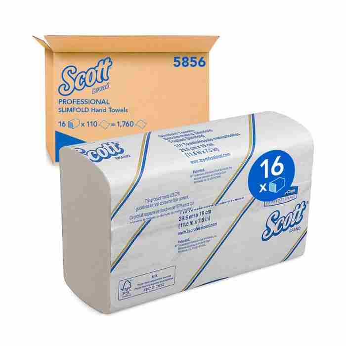 Kimberly Clark Asciugamani 1 Velo Intercalati Scott Slimfold - immagine 1