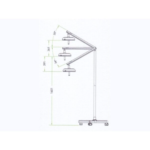 De Giorgi D6 Hexa Lampada Scialitica su Stativo - immagine 4