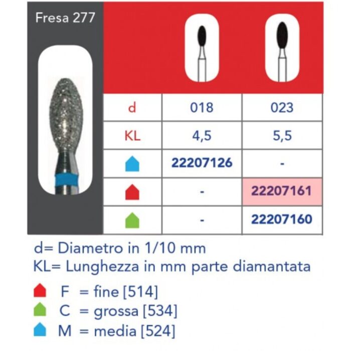 Dr. Stone Fresa Diamantata a Oliva 277F 023 - immagine 1