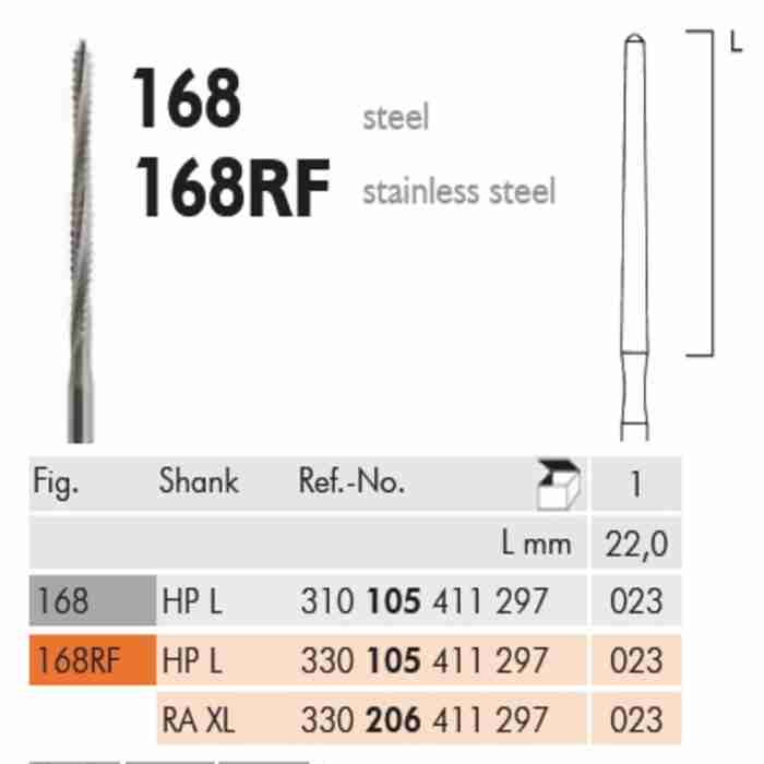 Meisinger Fresa Lindemann Inox T. Dentellato Fig.168rf - immagine 1