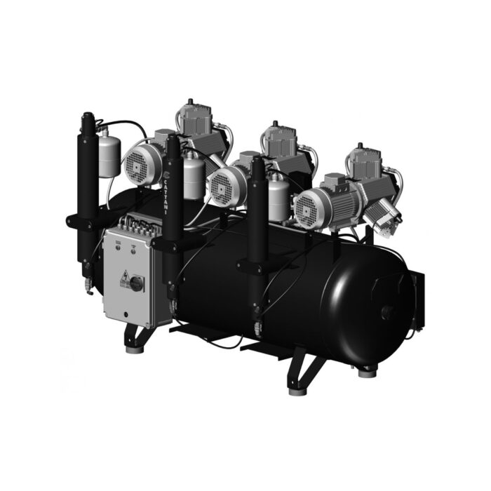 Cattani AC 900 - Compressore 3 Gruppi Testata A 3 Cilindri C/Essicca - immagine 1