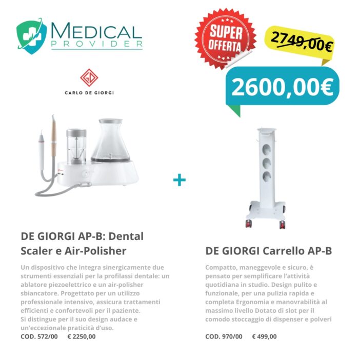 De Giorgi Ap-B: Dental Scaler E Air-Polisher + De Giorgi Carrello Ap-B - immagine 1