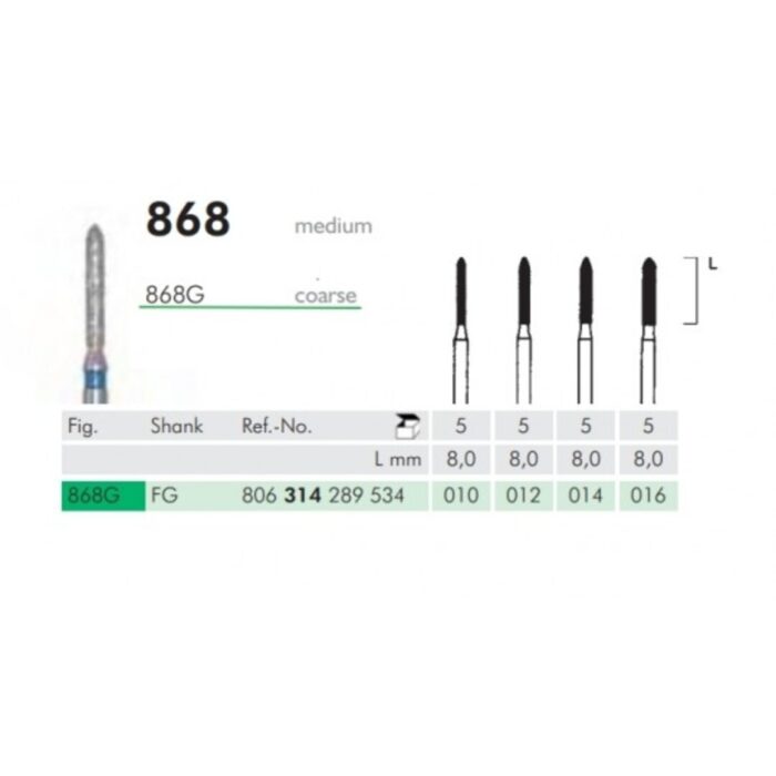 Meisinger Fresa Diamantata Turbina 5FG 868G 016 - immagine 1