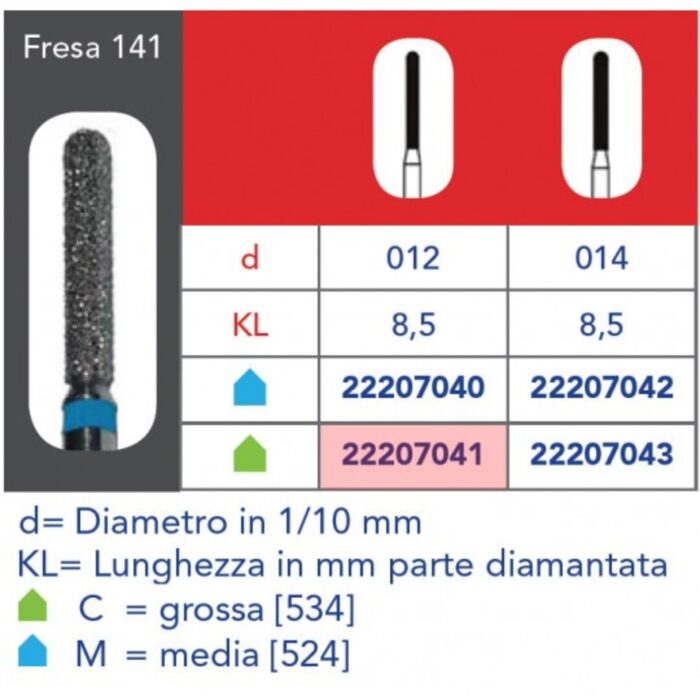 Dr. Stone Frese Diamantate Cilindro FG ISO141 - immagine 1