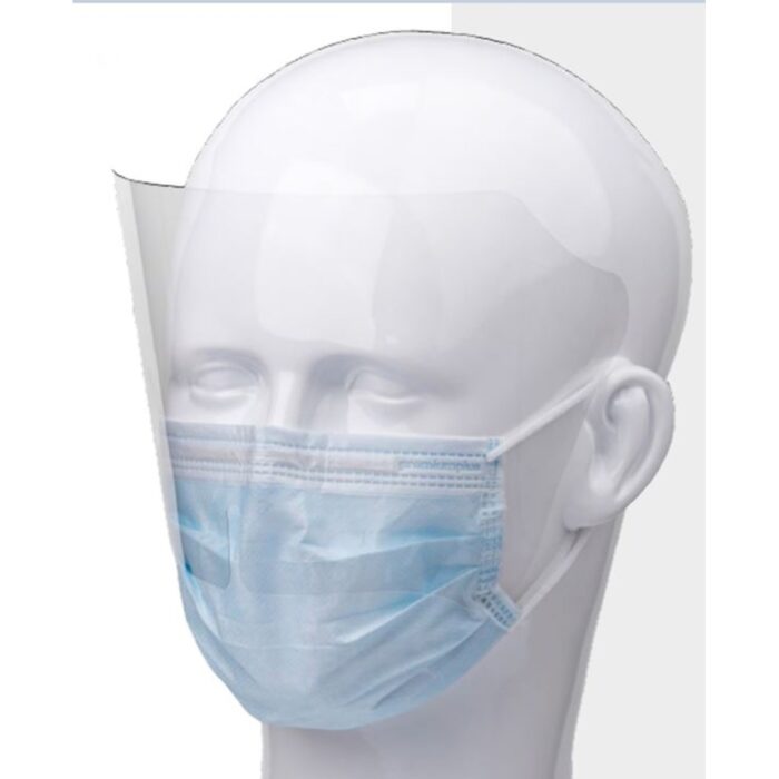 Premium Plus Mascherine Iir Azzurre C/Visiera - immagine 1