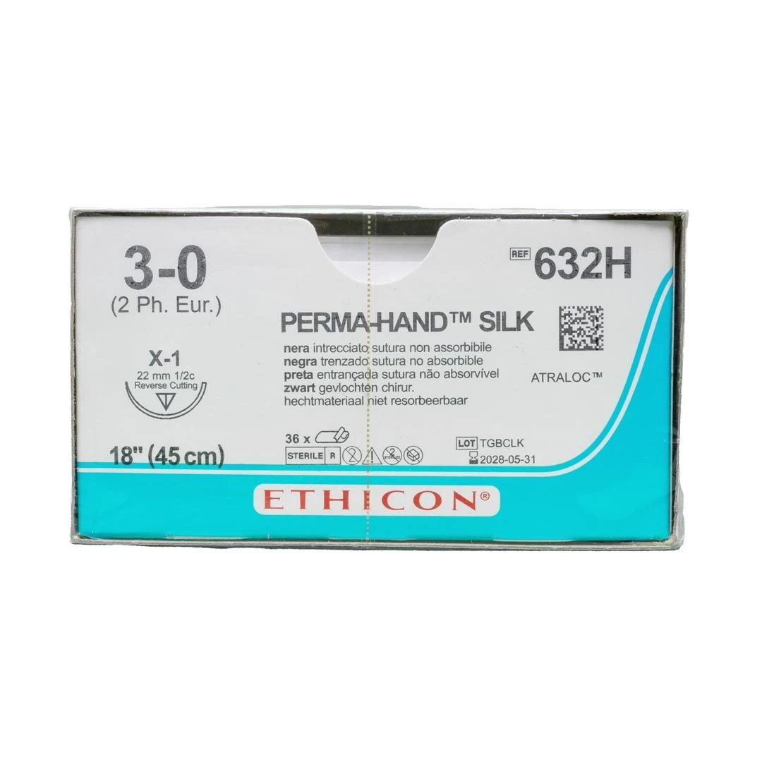 019b3326216471dd8c9abf61f66a9bd8_1920x1920 Ethicon Suture Seta Ago Dorso Tagliente - immagine 1