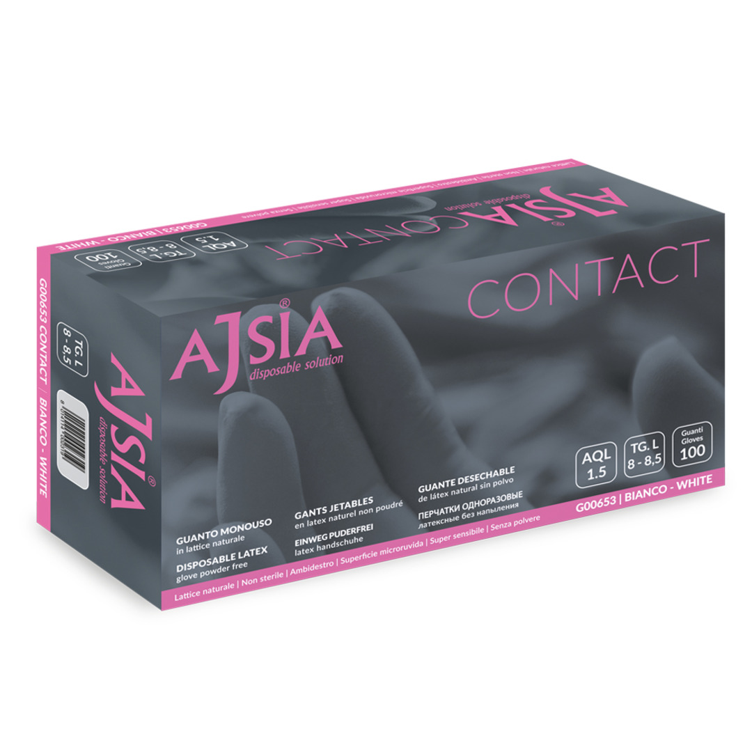 Ajsia Guanti Lattice Contact S/Polv. 100 Pz - immagine 1