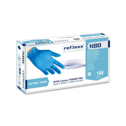 reflexx guanti nitrile azzurri 100pz