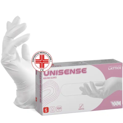 vam unisense guanto in lattice s/p 100pz
